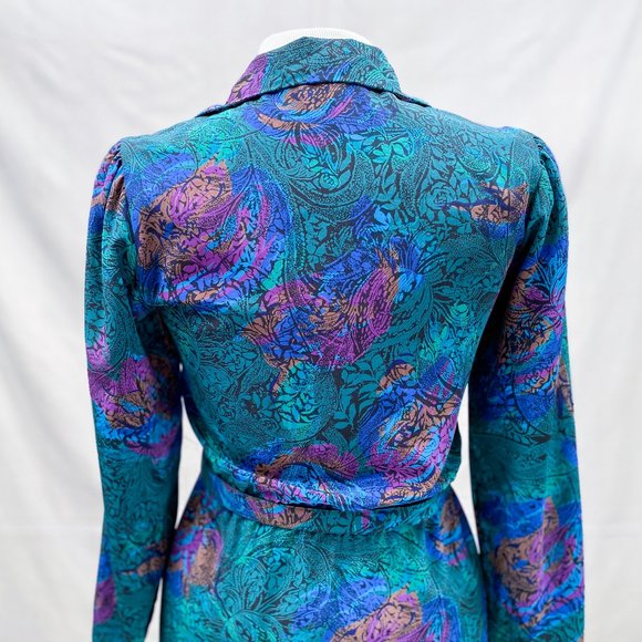 SOLD Retro Career Office Dress, Matching Belt - Picture 5 of 10